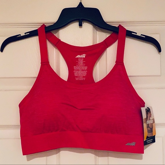 avia women's seamless keyhole sports bra